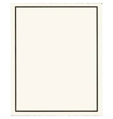 Motivpapier Echte Bütten 42-3111, weiß, Trauerbogen mit schwarzer Rand, A4, 105g Motivpapier Echte Bütten 42-3111, weiß, Trauerbogen mit schwarzer Rand, A4, 105g