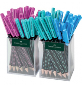 Bleistift-Set JUMBO GRIP Two Ton im Köchere, 511920, sortiert, 3,25mm, HB