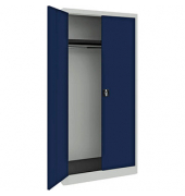 mauser Stahlschrank BF 5 G  - 7035/5003 lichtgrau, saphirblau 95,0 x 50,0 x 195,0 cm