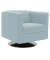 DOMO Collection Sessel BOB hellblau silber Stoff