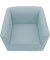 DOMO Collection Sessel BOB hellblau silber Stoff