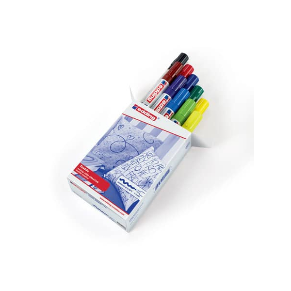 10 Stück Edding T-Shirtmarker  sortiert  Edding