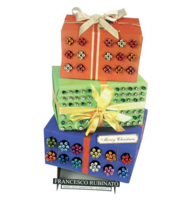 Bleistift-Set Display Geschenkpakete, RU-1700-192, H&auml;rte HB, schwarz mit Swarovski-Kristall