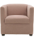 DOMO Collection Sessel BOB rosa schwarz Stoff