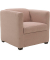 DOMO Collection Sessel BOB rosa schwarz Stoff