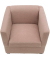 DOMO Collection Sessel BOB rosa schwarz Stoff