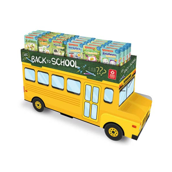 40 Stück ASS 22572856  -72858 Abenteuer Schulbus 4042677428585 ASS