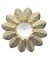 Biedermeiermanschette 16cm gold Biedermeiermanschette