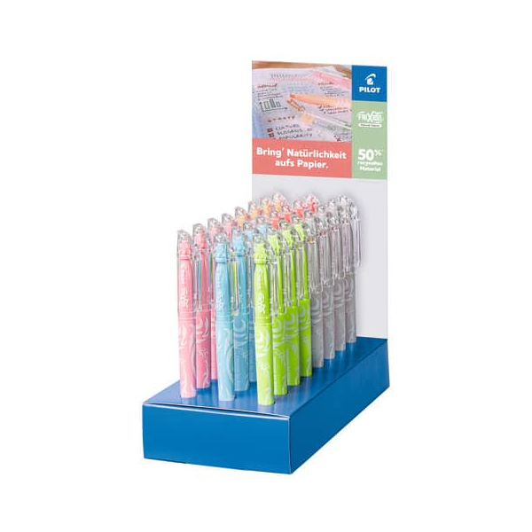 24 Stück Pilot Textmarker FriXion light natural, SW-FL-D24NA, Display, 6-farbig sortiert, 3,8mm Keilspitze 4027177225681 Pilot