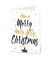 LUMA Weihnachtskarte Schrift schwarz/gold DIN B6