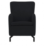 DOMO Collection Sessel Dallas schwarz schwarz Stoff