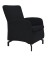 DOMO Collection Sessel Dallas schwarz schwarz Stoff