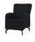 DOMO Collection Sessel Dallas schwarz schwarz Stoff