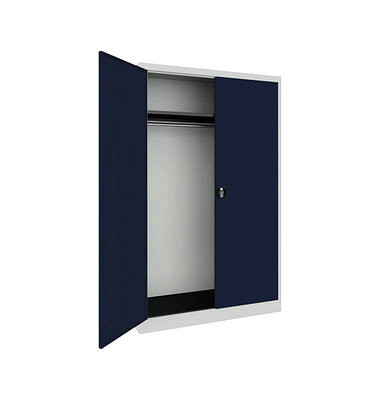 mauser Stahlschrank BF 5-12 G  - 7035/5003 lichtgrau, saphirblau 120,0 x 50,0 x 195,0 cm