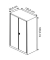 mauser Stahlschrank BF 5-12 G  - 7035/5003 lichtgrau, saphirblau 120,0 x 50,0 x 195,0 cm