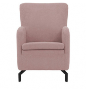 DOMO Collection Sessel Dallas rosa schwarz Stoff