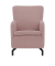 DOMO Collection Sessel Dallas rosa schwarz Stoff