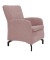 DOMO Collection Sessel Dallas rosa schwarz Stoff
