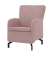 DOMO Collection Sessel Dallas rosa schwarz Stoff