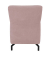 DOMO Collection Sessel Dallas rosa schwarz Stoff