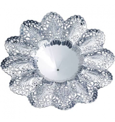 Biedermeiermanschette 16cm silber Biedermeiermanschette