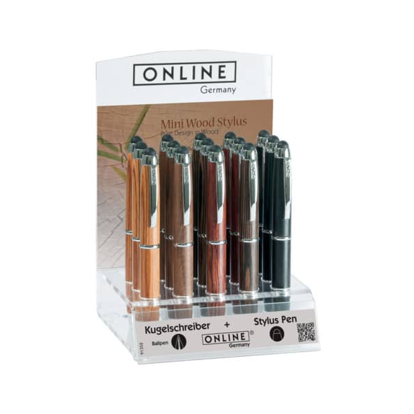 15 Stück Online Kugelschreiber Mini 32017/15, schwarz, M, nachfüllbar  Online