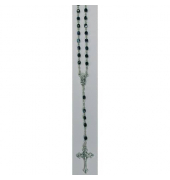 Rosenkranz - Kristallperlen, blauschwarz, ca. 36 cm, inkl. Dose