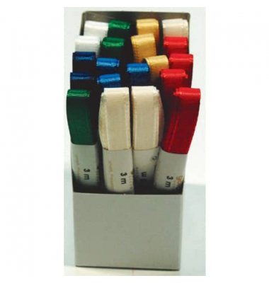 Taftband 1445010992003, 10mm x 3m, farbig sortiert