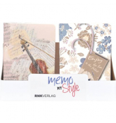 Notizbuch 46591, Memo my style, farbig sortiert, A6, liniert, 32 Blatt / 64 Seiten