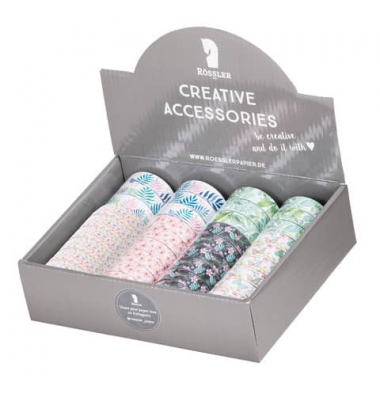 Klebeband Creative Tape 801010522992, sortierte Motive, 15mm x 10m, farbig sortiert