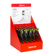 Druckbleistift Feinminenstift Studio Display (30), 70-VD85903, Härte HB, 0,5mm / 0,7mm, schwarz, mit Radiergummi