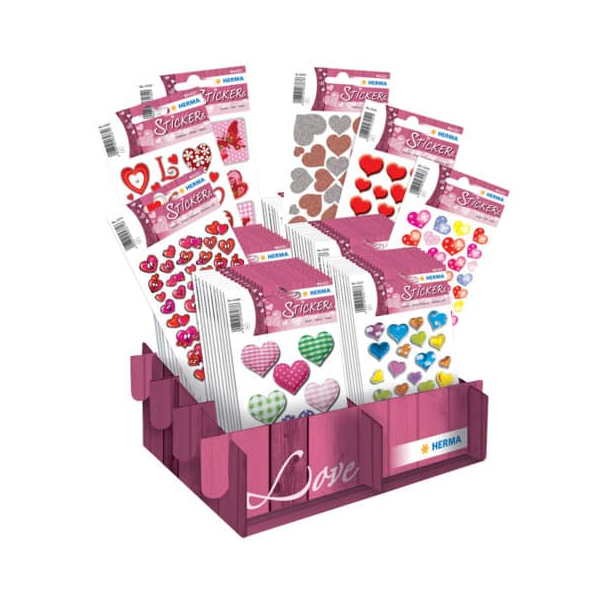 80 Stück Herma Sticker Magic Love Klassiker sortiert  Herma