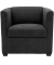 DOMO Collection Sessel BOB dunkelgrau schwarz Stoff