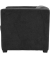 DOMO Collection Sessel BOB dunkelgrau schwarz Stoff