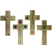Kinderkreuz sortiert Holz