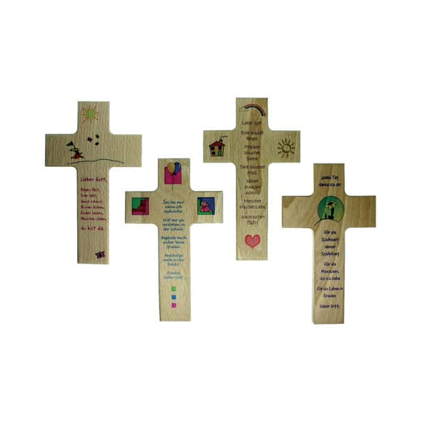 4 Stück Alpedia Kinderkreuz sortiert Holz 4250319218122 Head