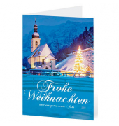 Weihnachtskarte Kirche DIN B6