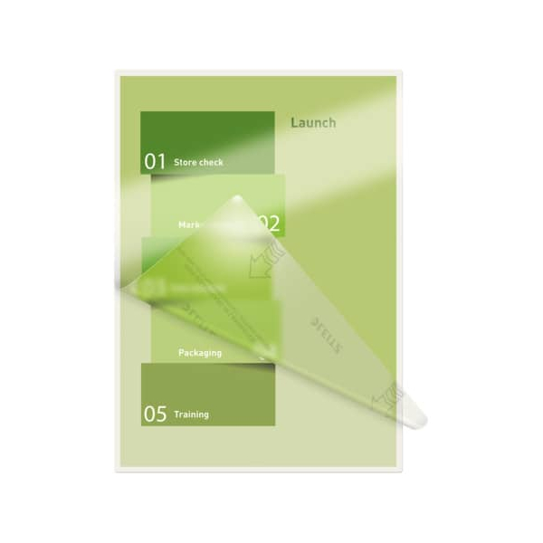 100 Stück Leitz Laminierfolien iLAM Premium UDT 7492-00-00, A5, 153x216mm, 80mic, glänzend  Leitz