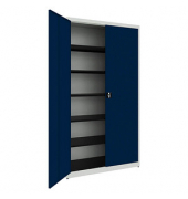 mauser Stahlschrank BF5/22-12STG 7035/5003 lichtgrau, saphirblau 120,0 x 50,0 x 220,0 cm