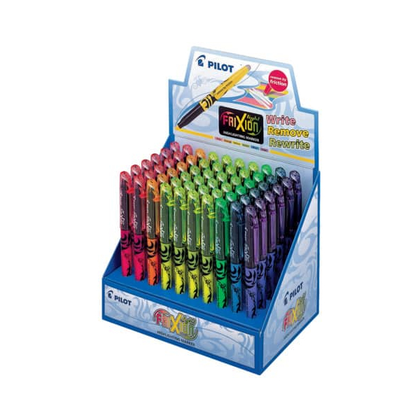 60 Stück Pilot Textmarker FriXion light, SW-FL-60DPK-6C, Display, 6-farbig sortiert, 3,8mm Keilspitze 4902505359804 Pilot