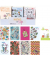 Notizbuch 46592, je 64 Seiten in 8x13cm, 12 Designs sortiert im Thekendisplay, 1 Pkg. à 48 Stk., farbig sortiert, 8x13cm, linier