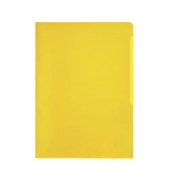 Sichthüllen Standard 233704, A4, gelb, transluzent genarbt, oben & rechts offen, 