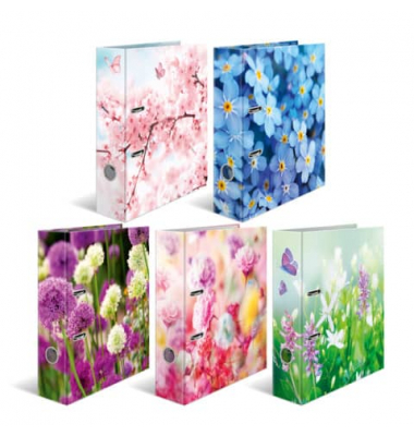 Motivordner Sortiment Flowers sortiert 19555, A4 70mm breit