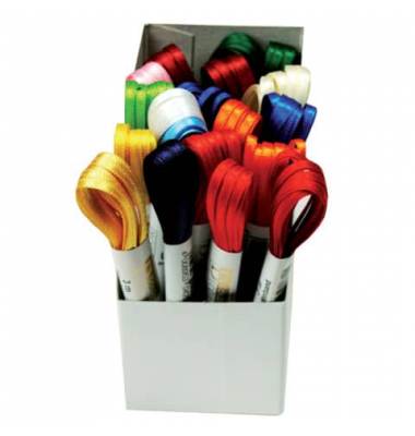 Doppelsatinband 197203992003, 3mm x 3m, farbig sortiert