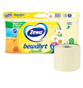 Toilettenpapier bewährt Kamille, Kamille, 38798, 3-lagig, gelb, 150 Blatt/Rolle,