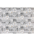 Geschenkpapier Wishes 511890, Schrift, 50cm x 20m, weiß/schwarz/gold