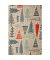 Geschenkpapier Oslo 512520, Tannenbäume, 50cm x 20m, beige/rot/blau