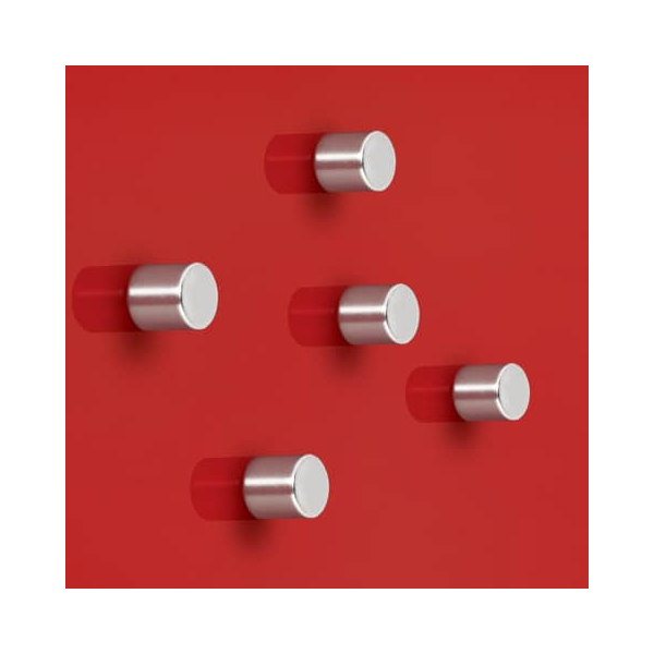 4004360794414 - Neodym Magnet C5 Strong (ø x h) 10 mm x 10 mm Zylinder Silber 5 St BA700 - Sigel