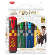 Textmarker Harry Potter, 740701, Etui, 4-farbig sortiert, 1-5mm Keilspitze