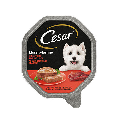 Hunde-Nassfutter mit saftigem Rind & Leber Hunde-Nassfutter mit saftigem Rind & Leber